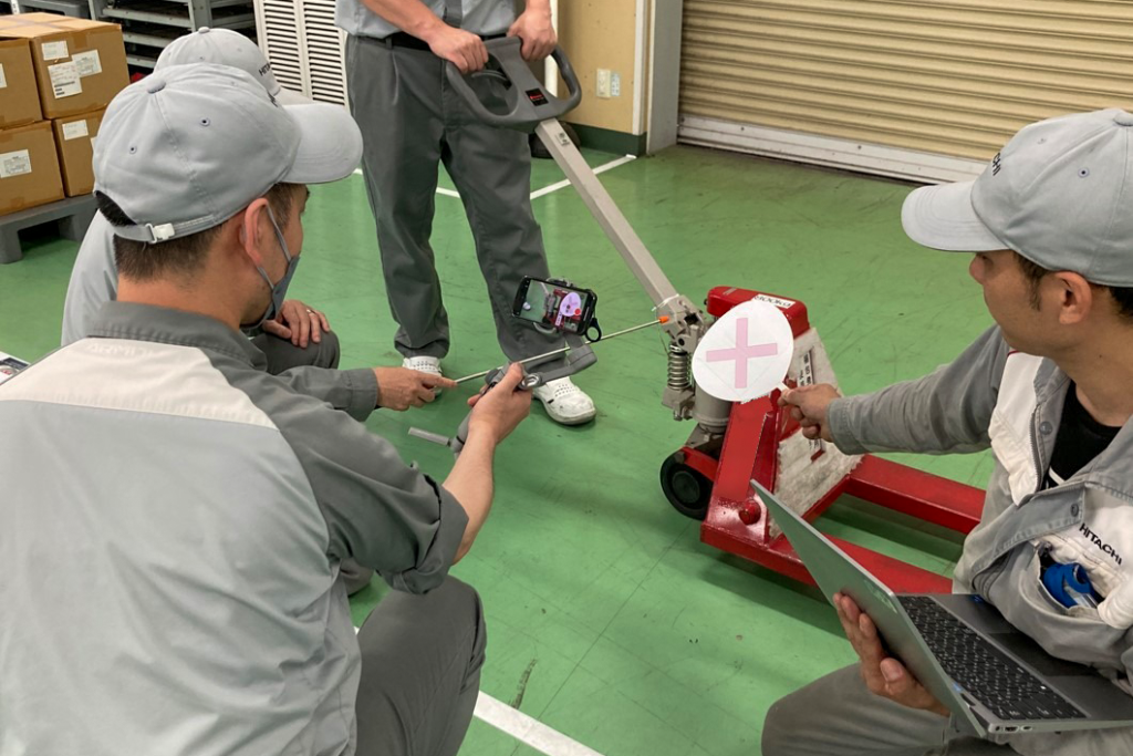 撮影の様子