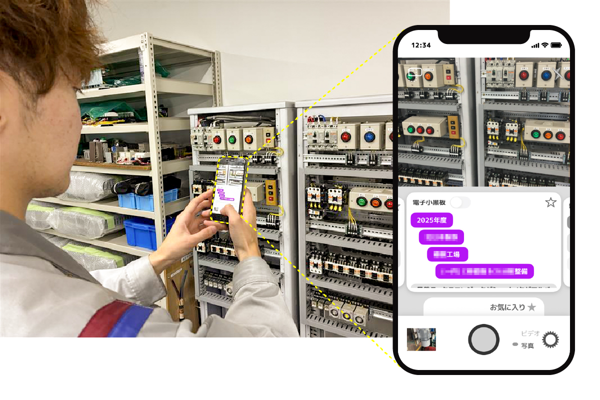 タグショットでの写真撮影の様子